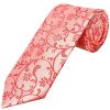 Coral Pink Floral Classic Men's Tie