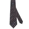 Navy Fine Stripe Classic Men's Silk Tie