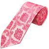 Light Coral Paisley Classic Men's Tie and Pocket Square Set