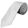Silver Textured Classic Tie