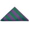 Green and Purple Striped Pocket Square