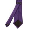 Plain Purple Satin Classic Men's Tie and Pocket Square Set