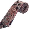 Navy Red Paisley Classic Men's Silk Tie