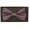 Plain Mauve Satin Silk Mens Bow Tie