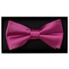 Plain Fuchsia Pink Handmade Mens Bow Tie