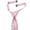 Pre Tied Dusty Pink Paisley Boys Tie Age 4-7
