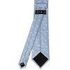 Dusty Blue White Spot Classic Men's Tie and Pocket Square Set