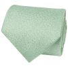 Plain Green Textured Silk Classic Men's Tie and Pocket Square Set