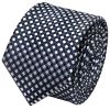 Navy Diamond Neat Skinny Boys Tie