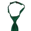 Pre Tied Forest Green Satin Boys Tie Age 4-7