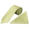 Sage Green Textured Classic Tie and Pocket Square Set