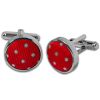 Red Polka Dot Cufflinks