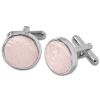 Blush Pink Paisley Cufflinks
