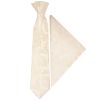 Pre Tied Blush Paisley Boys Tie and Pocket Square Set Age 4-7