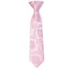 Pre Tied Dusty Pink Paisley Boys Tie Age 4-7