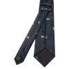 Navy Dog Head Classic Men's Tie