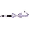 Pre Tied Lavender Floral Boys Bow Tie and Pocket Square Set Age 4-7
