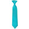 Pre Tied Turquoise Satin Boys Tie and Pocket Square Set Age 4-7