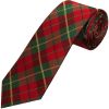 Red and Green Tartan Silk Classic Men's Tie