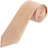 Plain Nude Satin Classic Mens Tie