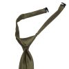 Pre Tied Plain Leaf Green Boys Tie and Pocket Square Age 4-7