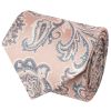 Pink and Blue Paisley Classic Mens Tie and Pocket Square Set