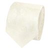 Ivory Paisley Skinny Men's Tie and Pocket Square Set
