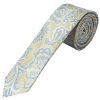 Green and Blue Paisley Skinny Men's Tie and Pocket Square Set