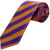 Purple and Orange Striped Classic Men's Tie
