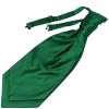 Forest Green Satin Men's Cravat Tie and Pocket Square Set