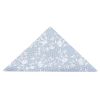 Sky Blue and White Floral Pocket Square