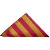 Red and Gold Striped Pocket Square