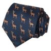 Navy Deer Silk Classic Men's Tie