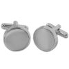 Plain Silver Cufflinks