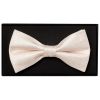 Blush Self Floral Textured Silk Men's Bow Tie
