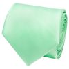 Plain Seafoam Green Satin Classic Men's Tie