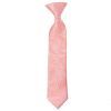Pre Tied Light Pink Paisley Boys Tie Age 4-7