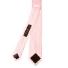 Plain Blush Pink Satin Skinny Men's Tie and Pocket Square Set