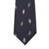Navy Ice Lolly Silk Skinny Men's Tie