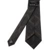 Dark Grey Check Tweed Classic Men's Tie
