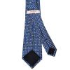 Blue with Yellow Geo Classic Men's Tie and Pocket Square Set