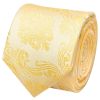 Gold Paisley Skinny Men's Tie