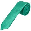Emerald Green Silk Twill Skinny Mens Tie