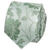 Green Flower Skinny Men's Tie