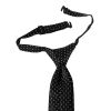 Pre Tied Black Polka Dot Boys Tie Age 4-7