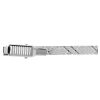 Silver Textured Metal Bar Tie Clip
