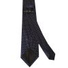 Navy Blue and White Polka Dot Classic Men's Tie