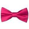 Pre Tied Cerise Pink Boys Bow Tie Age 18 Months-3 Years