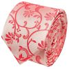 Coral Pink Floral Skinny Boys Tie