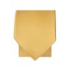 Plain Caramel Satin Skinny Boys Tie